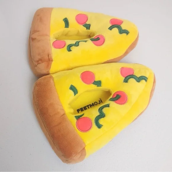 Feetmoji Shoes Feetmoji Kids Size L Novelty Pizza Plush - Main Image